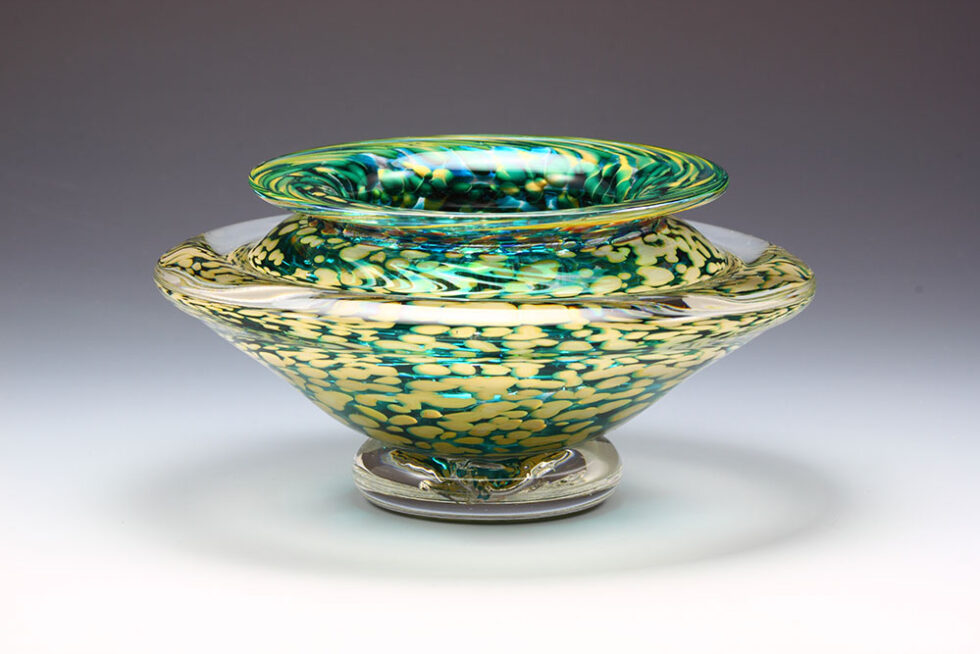 Art Glass Ikebana Bowls Gartner Blade Glass